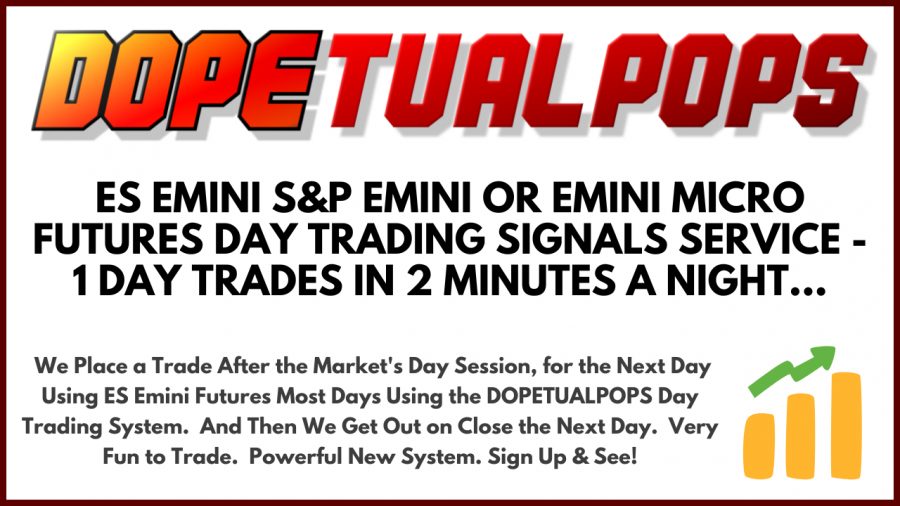 DOPETUALPOPS ES Emini Day Trading Signals Service