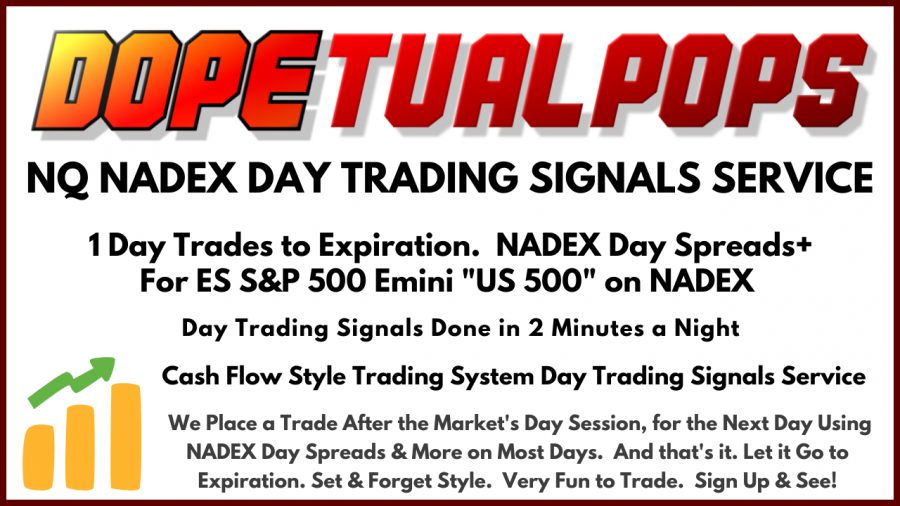 DOPETUALPOPS ES NADEX Signals for ES S&P 500 – NADEX Day Trading Signals Service