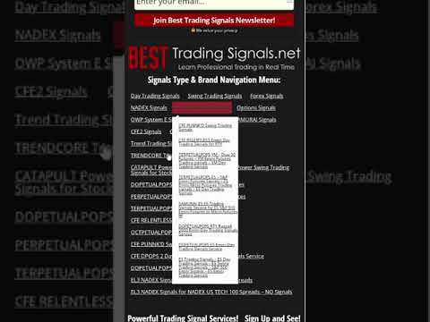 BEST Trading Signals net   What Trading Signals are Good to Play Market Crashes