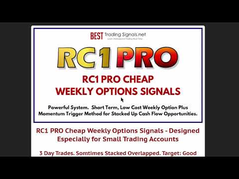 RC1 PRO Cheap Weekly Options Signals and Stock Signals Explained