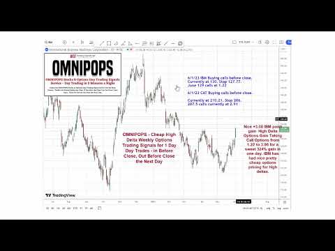 OMNIPOPS IBM International Business Machines Cheap Options Day Trading Signals Examples